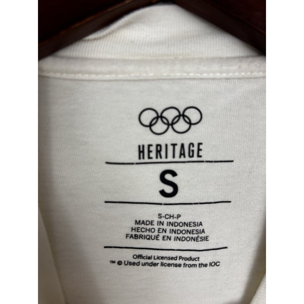 Olympic Heritage London 1948 XVII Olympiad Rings Graphic T Shirt Small White - Picture 4 of 6